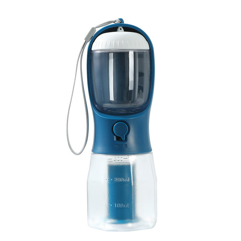 3-in-1 Portable Dog Water Bottle β With Food Container & Waste Bag Dispenser