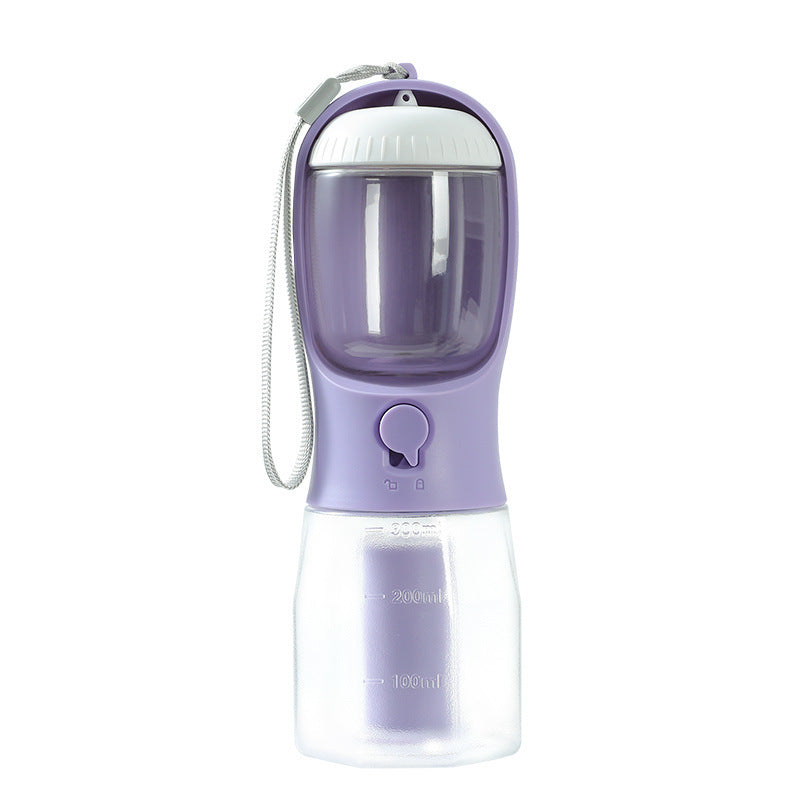 3-in-1 Portable Dog Water Bottle β With Food Container & Waste Bag Dispenser