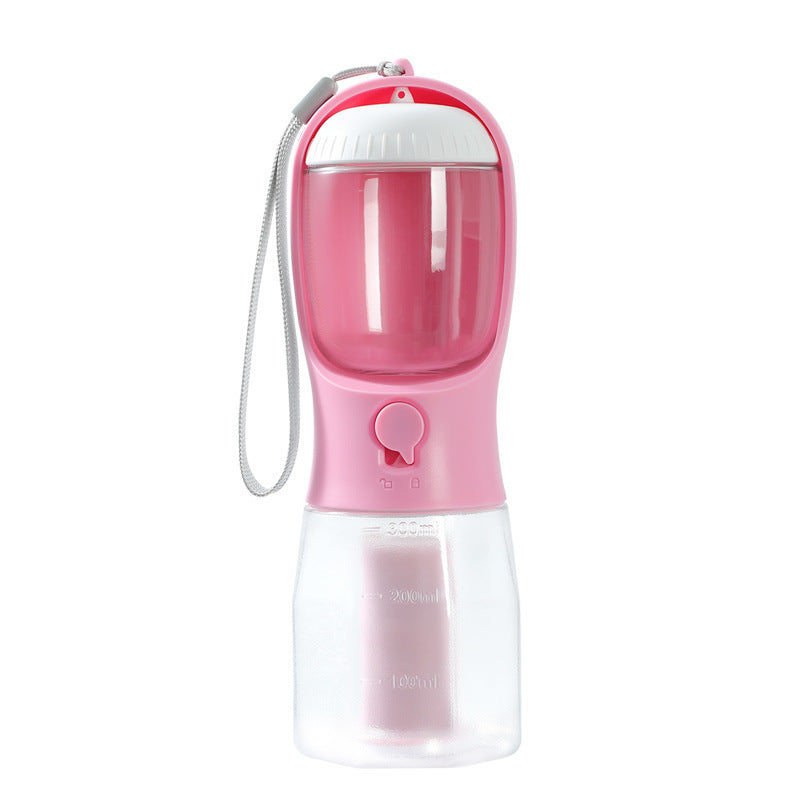 3-in-1 Portable Dog Water Bottle β With Food Container & Waste Bag Dispenser