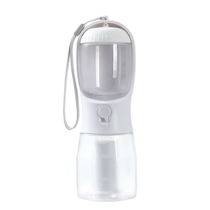 3-in-1 Portable Dog Water Bottle – With Food Container & Waste Bag Dispenser